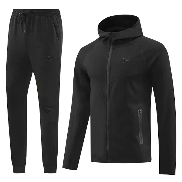 2024/25 NK~ Black Hoodie Zipper Jacket Tracksuit