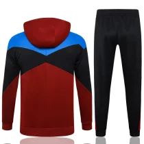 2024/25 Barcelona Bordeaux Hoodie Zipper Jacket Tracksuit
