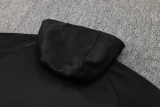 2024/25 Barcelona Black Hoodie Zipper Jacket Tracksuit