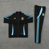 2024/25 Argentina Black Zipper Jacket Tracksuit