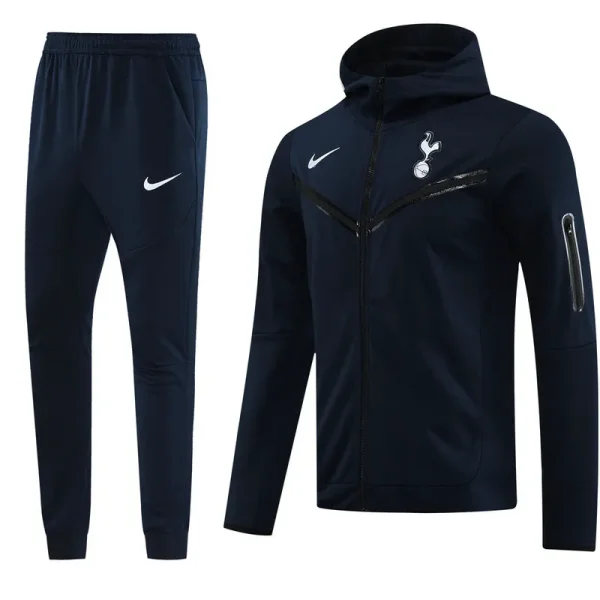 2024/25 Tottenham Sapphire Blue Hoodie Zipper Jacket Tracksuit