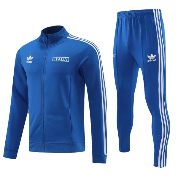 2024/25 Italy Blue Zipper Jacket Tracksuit