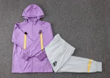 2024/25 RMA Purple Hoodie Zipper Jacket Tracksuit