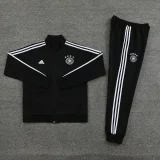 2025 Germany Black Zipper Jacket Tracksuit