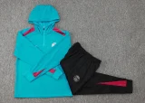 2025 PSG Green Hoodie Zipper Jacket Tracksuit