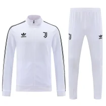 2025 Juventus White Zipper Jacket Tracksuit