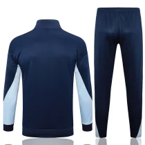 2024/25 France Sapphire Blue Zipper Jacket Tracksuit
