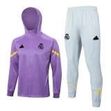 2024/25 RMA Purple Hoodie Zipper Jacket Tracksuit