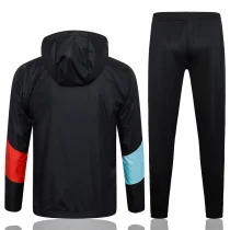2024 Man City Black Hoodie Zipper Windbreaker