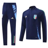 2024/25 Italy Sapphire Blue Zipper Jacket Tracksuit