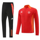 2025 Bayern Red Zipper Jacket Tracksuit