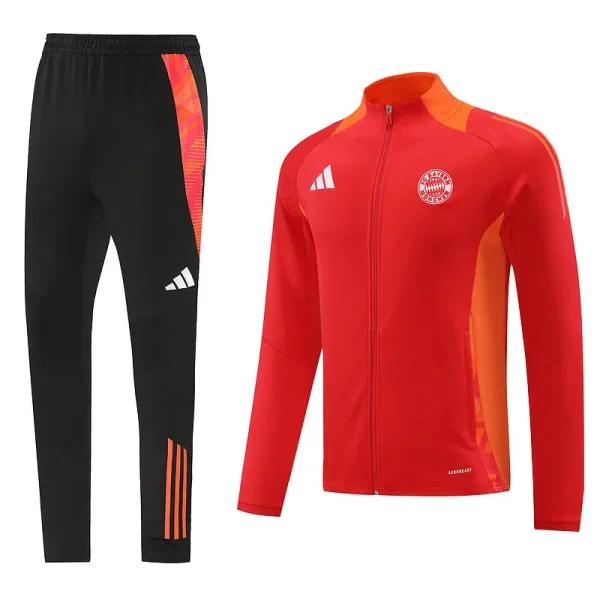 2025 Bayern Red Zipper Jacket Tracksuit