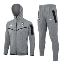 2024/25 Tottenham Grey Hoodie Zipper Jacket Tracksuit