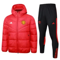 2024 Man United Red Cotton Jacket (A set)