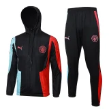 2024 Man City Black Hoodie Zipper Windbreaker