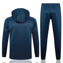 2024 France Sapphire Blue Zipper Jacket Tracksuit