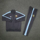 2024/25 Argentina Grey Zipper Jacket Tracksuit