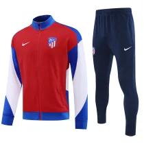 2024/25 Atletico Madrid Red Zipper Jacket Tracksuit