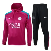 2025 PSG Red Hoodie Zipper Jacket Tracksuit