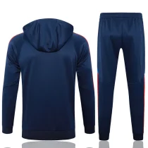 2025 Italy Sapphire Blue Hoodie Zipper Jacket Tracksuit