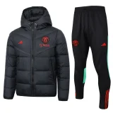 2024 Man United Black Cotton Jacket (A set)