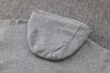 2024/25 Barcelona Grey Hoodie Zipper Jacket Tracksuit