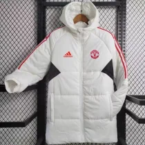 2023/24 Man United White Cotton Jacket