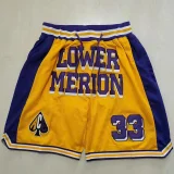 2023/24 Kobe High School Edition Yellow Four Bags NBA Pants