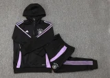2025 Germany Black Hoodie Zipper Jacket Tracksuit
