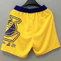 2023/24 Lakers Yellow NBA Cotton Pants