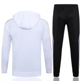 2025 Germany White Hoodie Zipper Jacket Tracksuit