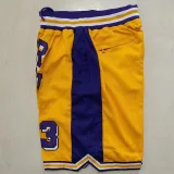 2023/24 Kobe High School Edition Yellow Four Bags NBA Pants