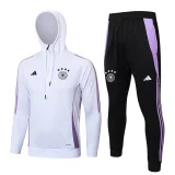 2025 Germany White Hoodie Zipper Jacket Tracksuit