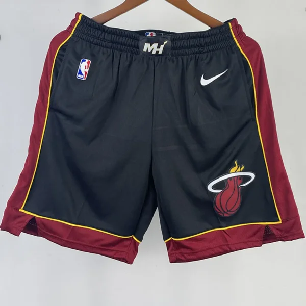 2023/24 Miami Heat Black Training Shorts NBA Pants