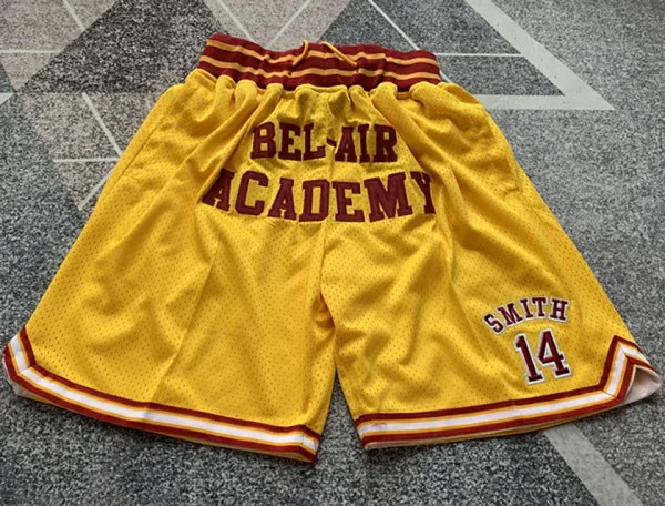 2023/24 Lakers Kobe High school edition Yellow Four Bags NBA Pants