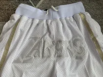 2023/24 Lakers White Four Bags NBA Pants
