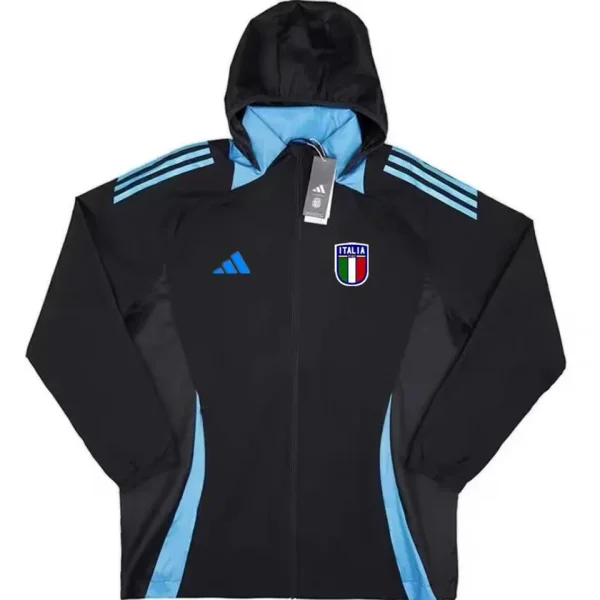 2024/25 Italy Black Windbreaker