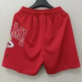 2023/24 Miami Heat Red NBA Cotton Pantsd