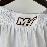 2023/24 Miami Heat White NBA Pants