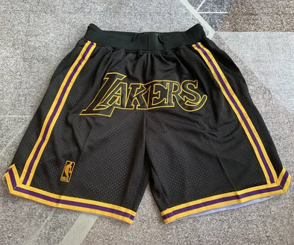 2023/24 Lakers Black Four Bags NBA Pants