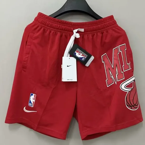 2023/24 Miami Heat Red NBA Cotton Pantsd