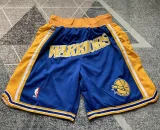 2023/24 Warriors Retro Blue Four Bags NBA Pants