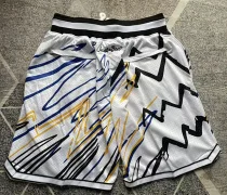 2023/24 Warriors White Four Bags NBA Pants