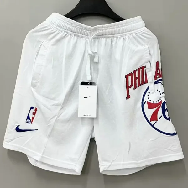 2023/24 76ers White NBA Cotton Pants