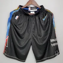 2021 Nets City Edition Black NBA Pants