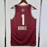 2023/24  ALL-STAR BOOKE #1 Red Top Quality Hot Pressing NBA Jersey