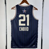 2023/24  ALL-STAR ENBIID #21 Blue Top Quality Hot Pressing NBA Jersey
