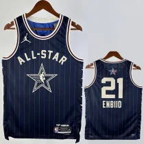 2023/24  ALL-STAR ENBIID #21 Blue Top Quality Hot Pressing NBA Jersey
