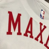 76ers MAXEY #0 White City Edition NBA Jerseys