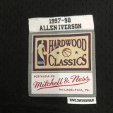 1997/98 76ers IVERSON #3 Retro Black NBA Jerseys热压